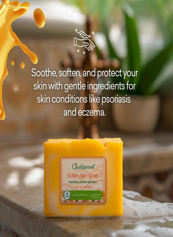 Just Nutritive Psoriasis Soften Skin Soap | Calms Psoriasis, Eczema, & Dry Itchy Skin | Natural Psoriasis Treatment for Men and Woman | Soap to Combat Flare Ups 4 Oz - Image 3